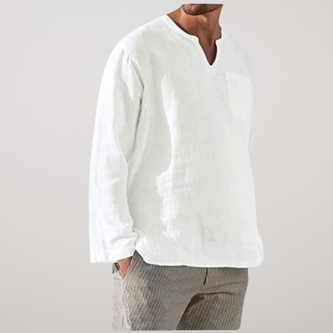 FIORA | Long-Sleeve Linen Shirt
