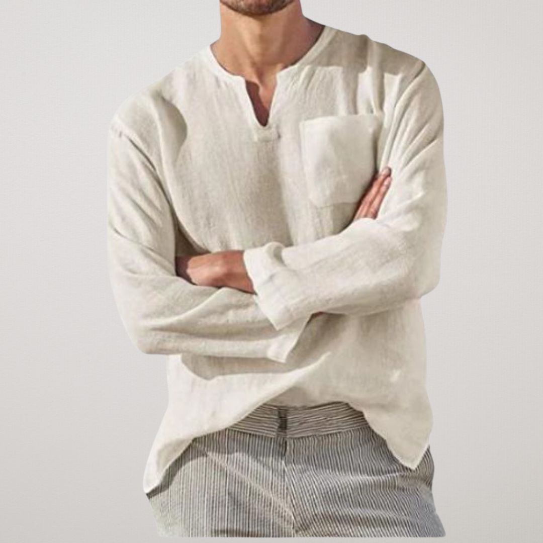 FIORA | Long-Sleeve Linen Shirt