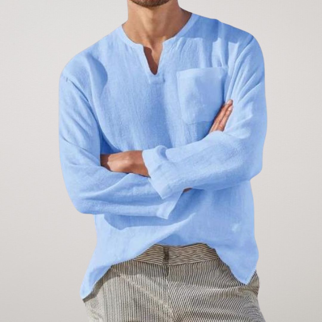 FIORA | Long-Sleeve Linen Shirt