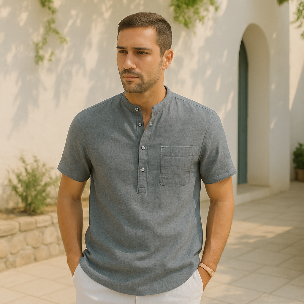 FIORA | Henley Short Sleeve