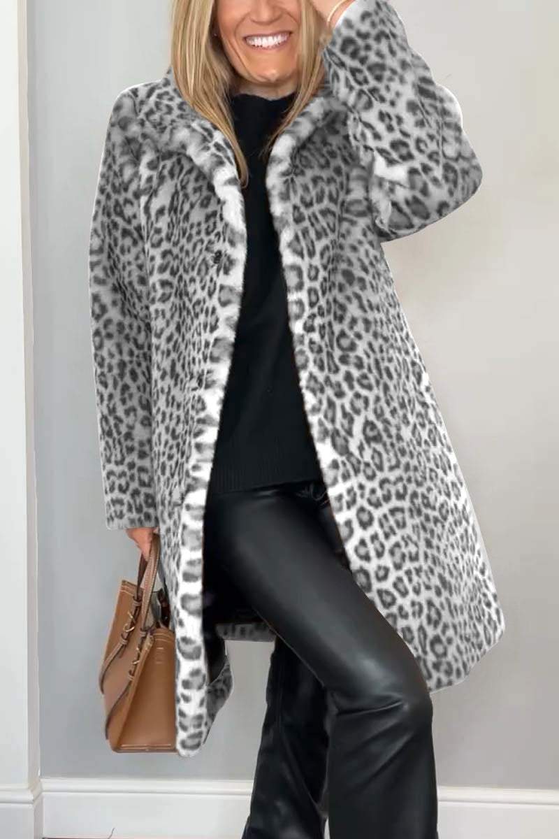 FIORA | Leopard Print Coat