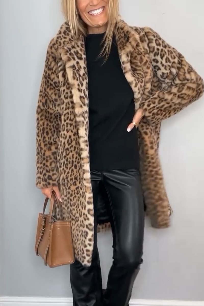 FIORA | Leopard Print Coat