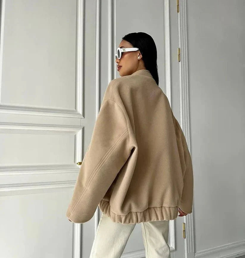 FIORA | Button Bomber Jacket