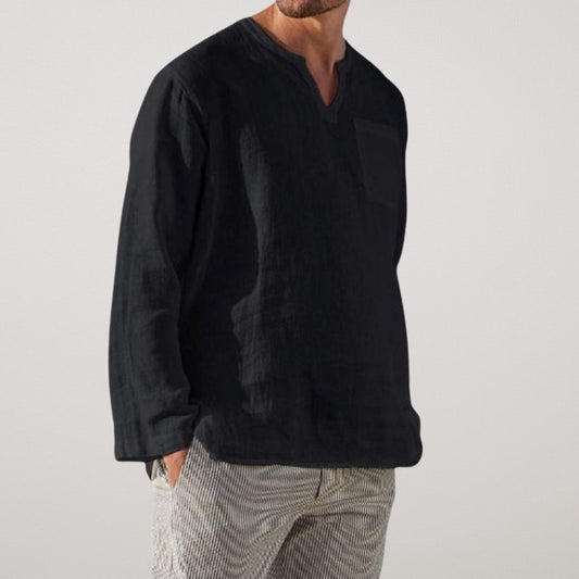FIORA | Long-Sleeve Linen Shirt