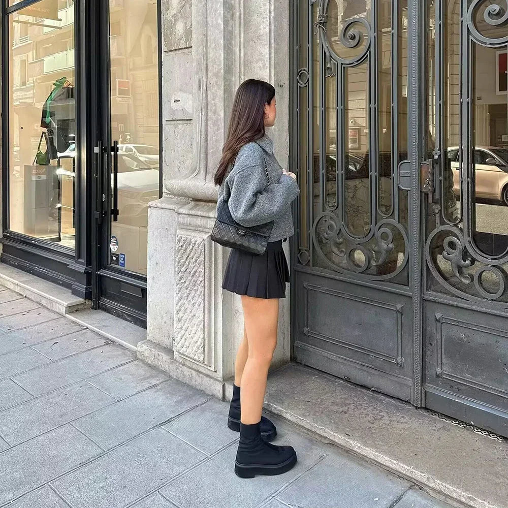 FIORA | Luxe Cropped Wool Jacket