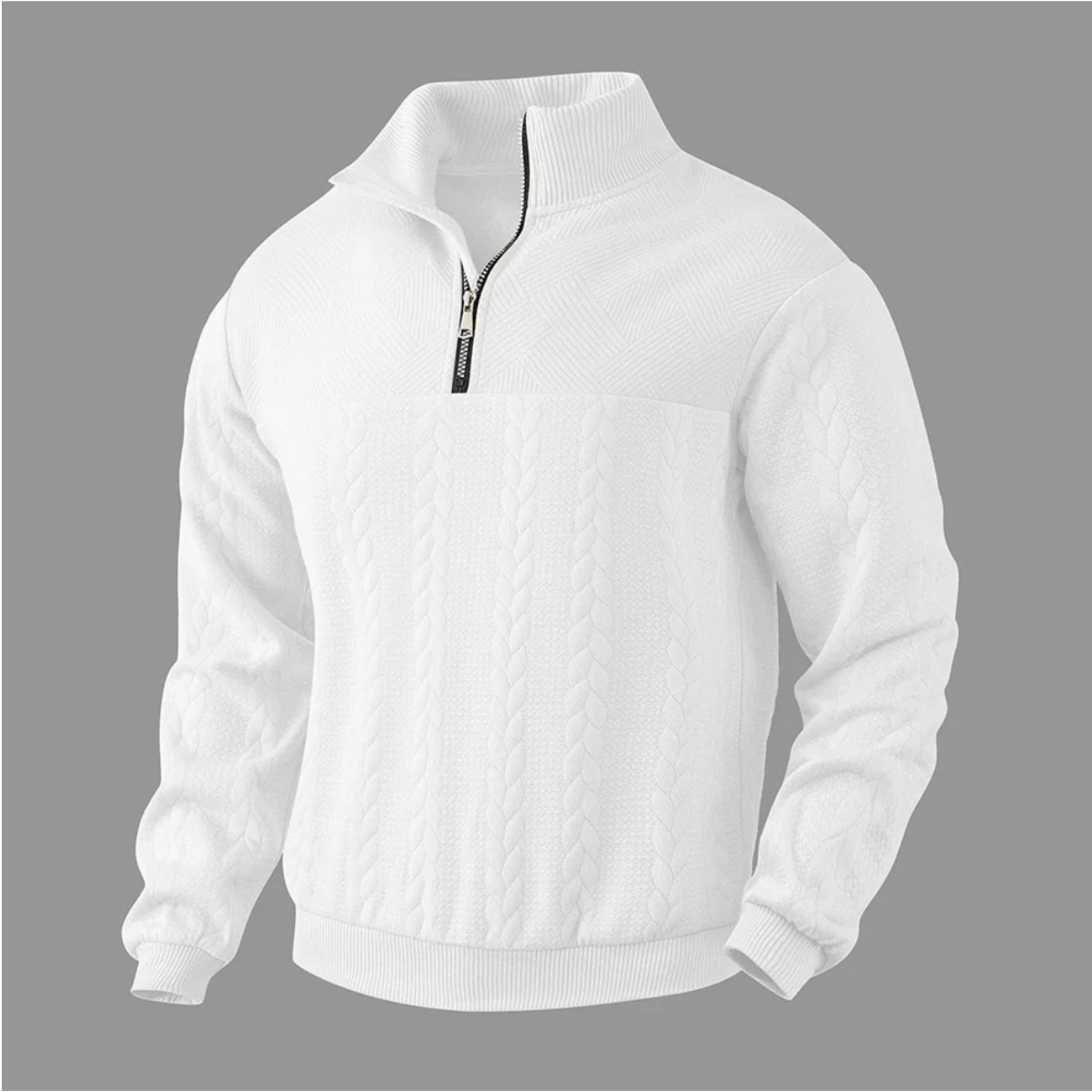FIORA | Vintage Men's Sweater with Zipper