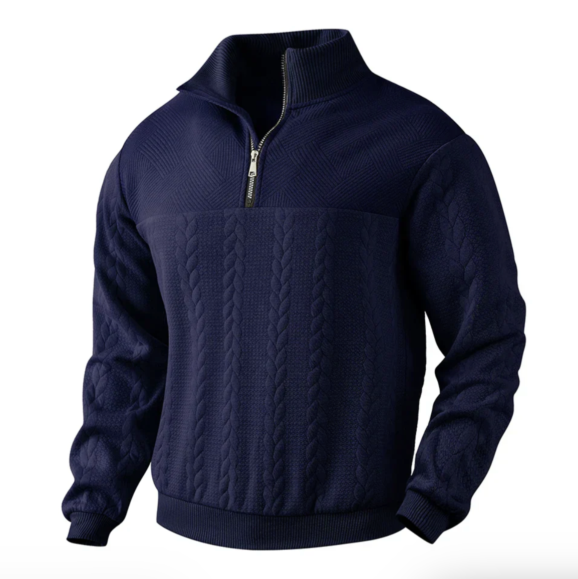 FIORA | Vintage Men's Sweater with Zipper