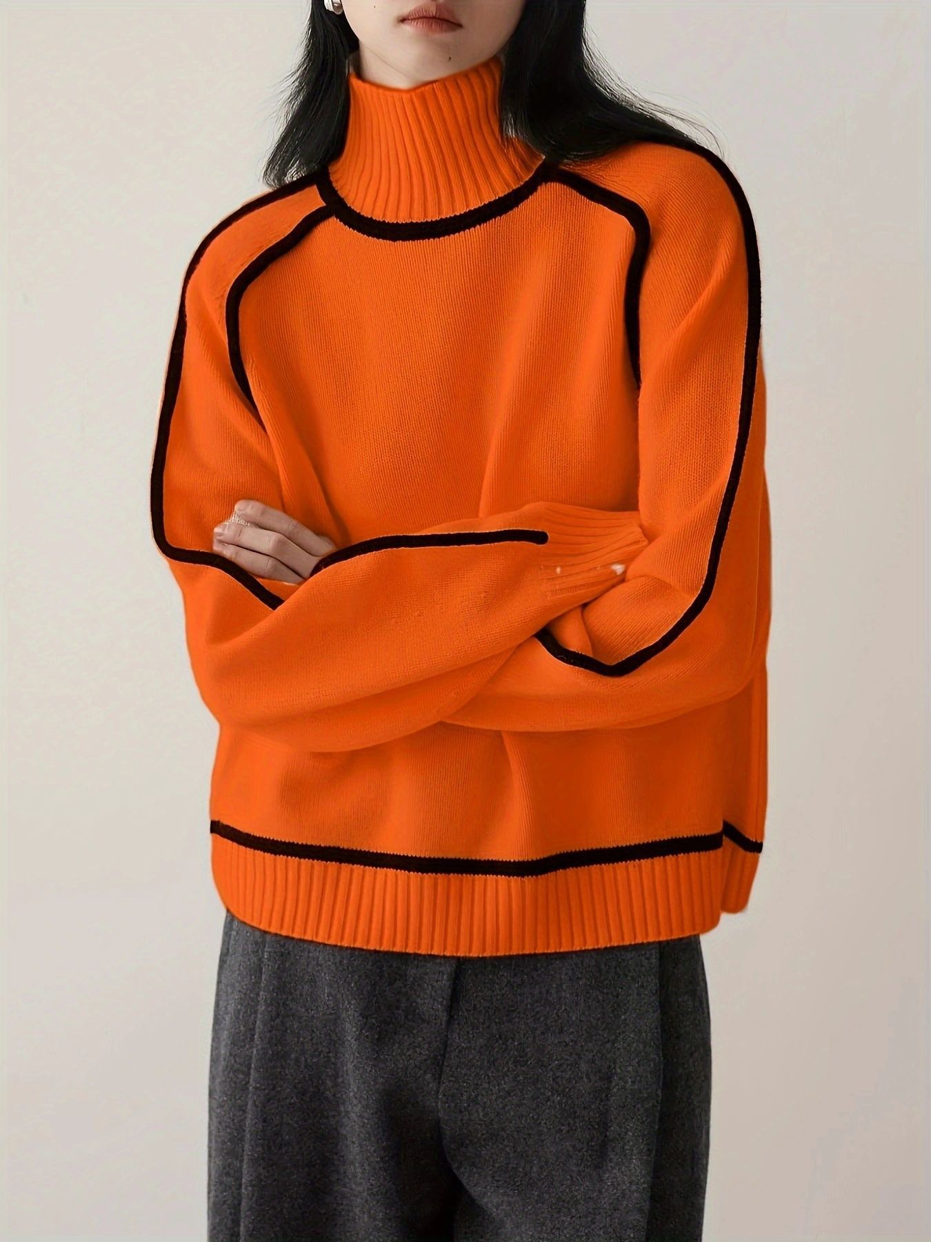 FIORA |Soft Cashmere Turtleneck Sweater