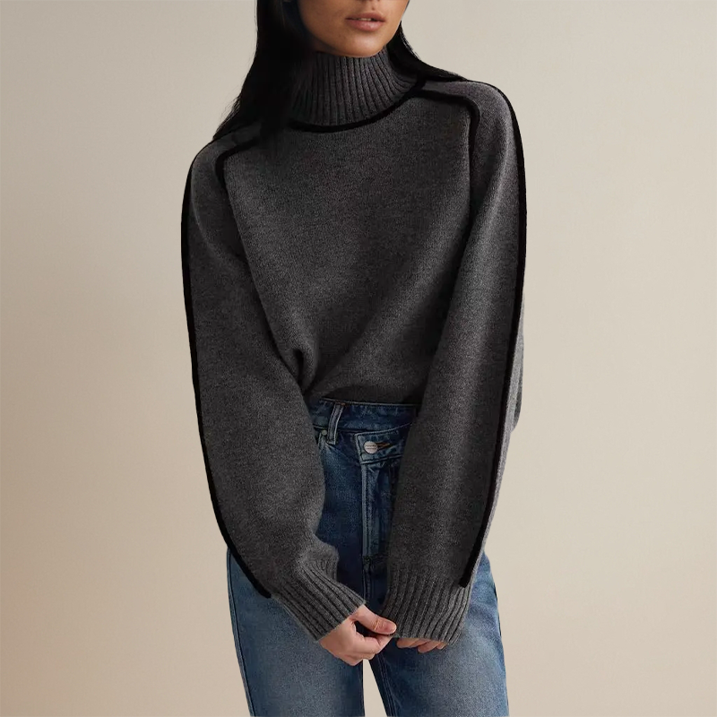 FIORA |Soft Cashmere Turtleneck Sweater
