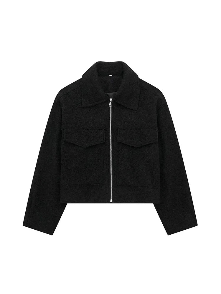 FIORA | Luxe Cropped Wool Jacket