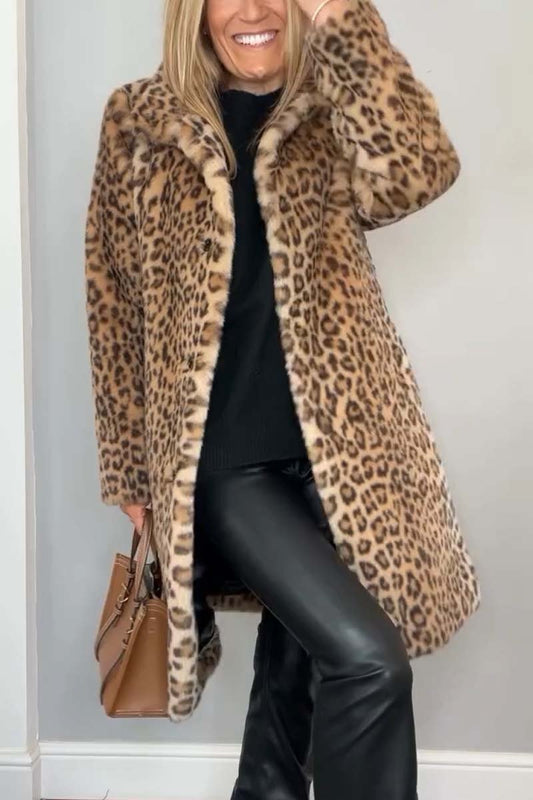 FIORA | Leopard Print Coat