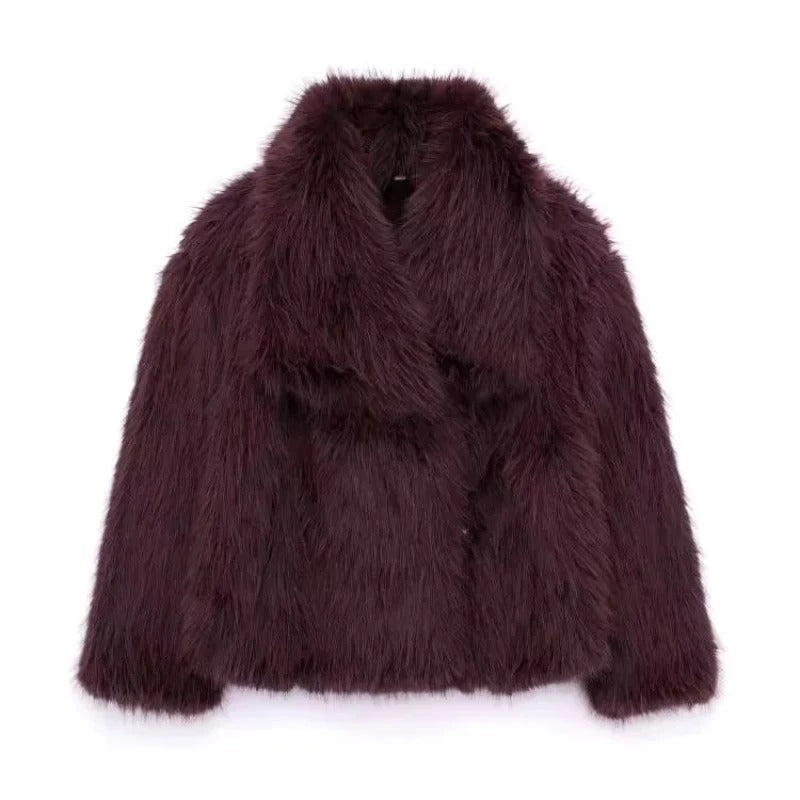 FIORA | Winter Coat with Faux Fur